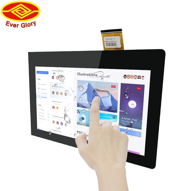 12.5 Inch 1920x1080 FHD Hmi Touch Screen 262K (6-Bit) Color Display Lcd Display Module